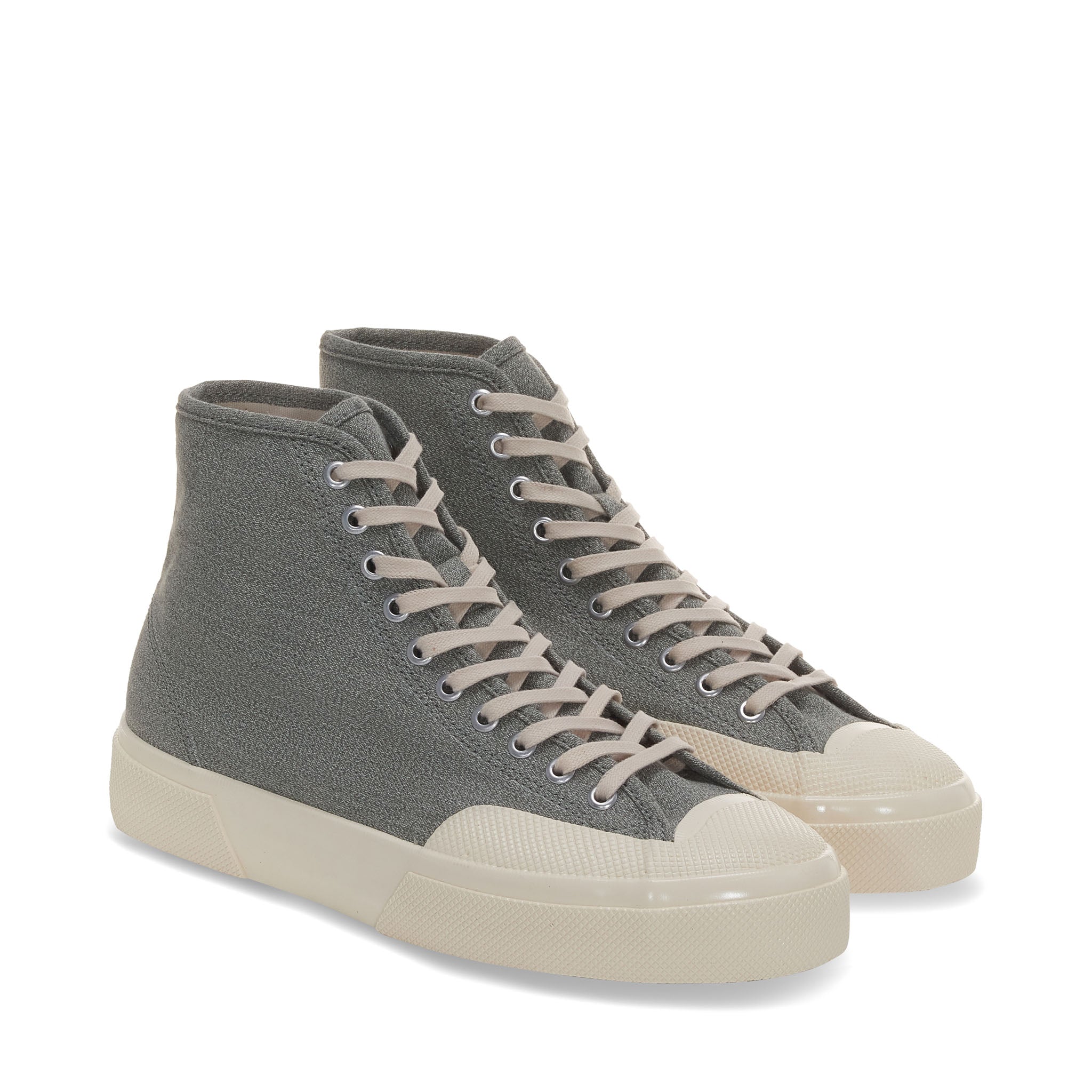 Superga 2433 CSV Salt Pepper Sneakers - Light Grey. Front view.