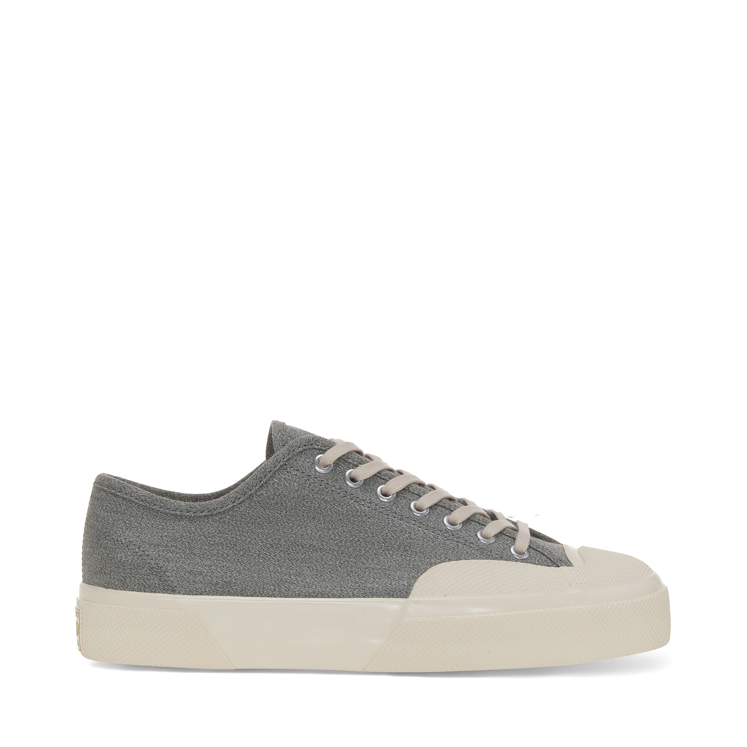 Superga 2432 CSV Salt Pepper Sneakers - Light Grey. Side view.