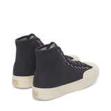 Superga 2433 Collect Workwear Sneakers - Dark Grey. Back view.