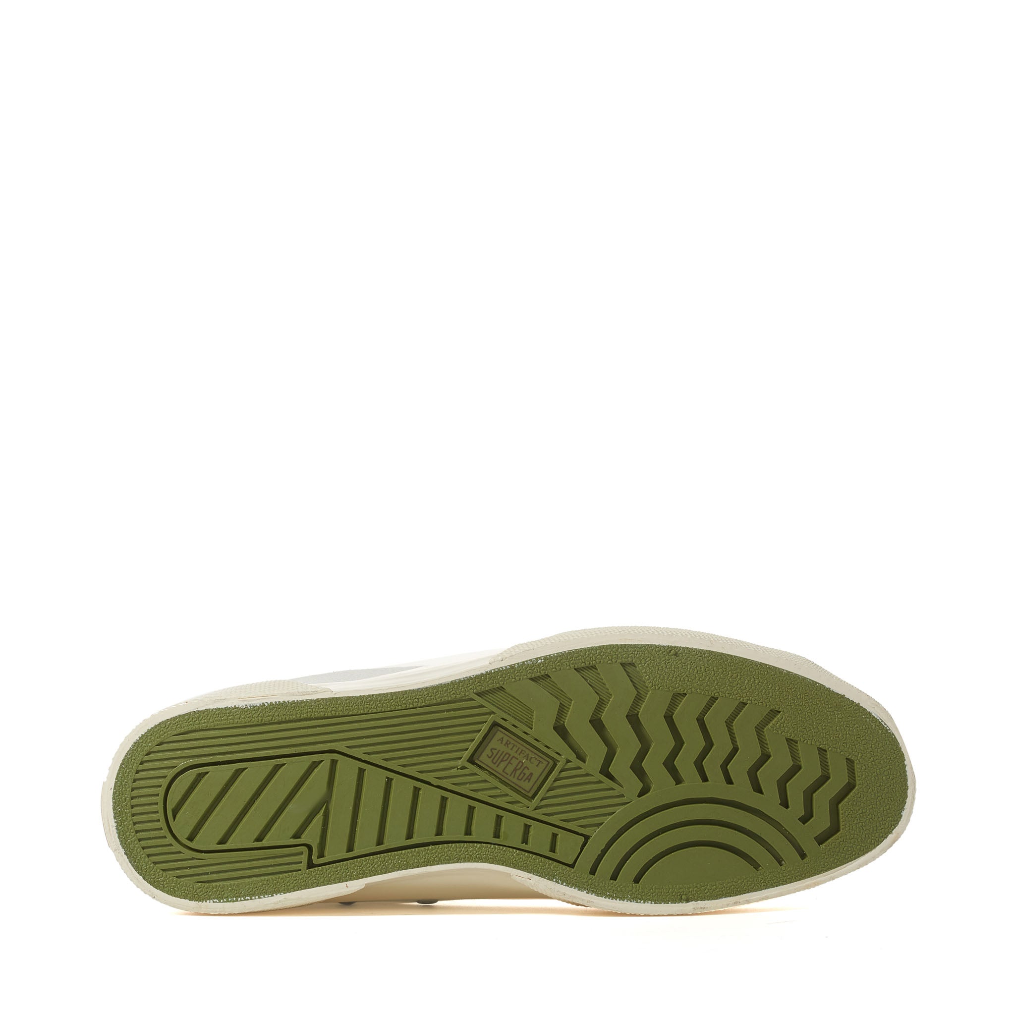 Superga 2433 Collect Workwear Sneakers - White. Bottom view.