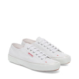 Superga 2490 Bold Sneakers - White Red. Front view.