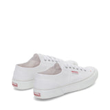 Superga 2490 Bold Sneakers - White Red. Back view.