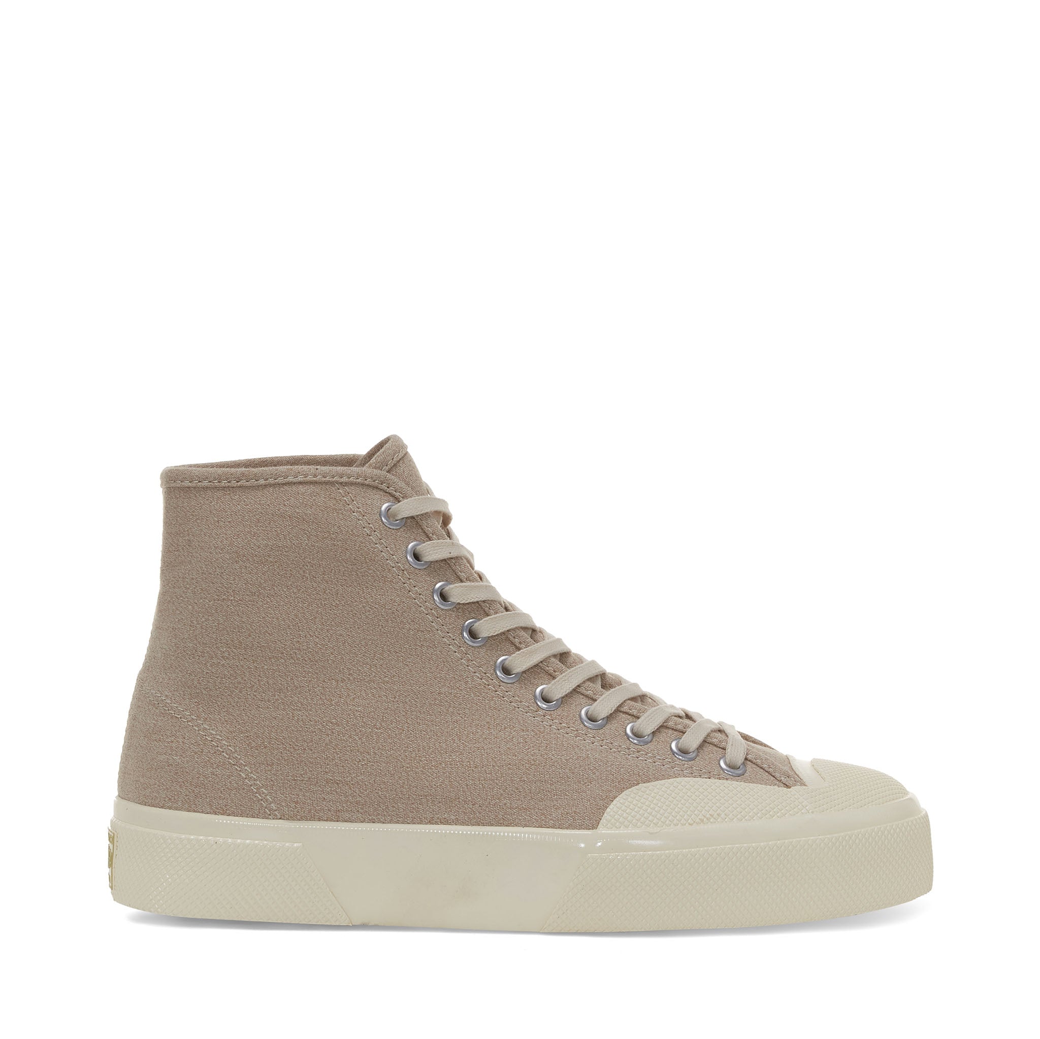 Superga 2433 CSV Salt Pepper Sneakers - Light Yellow. Side view.