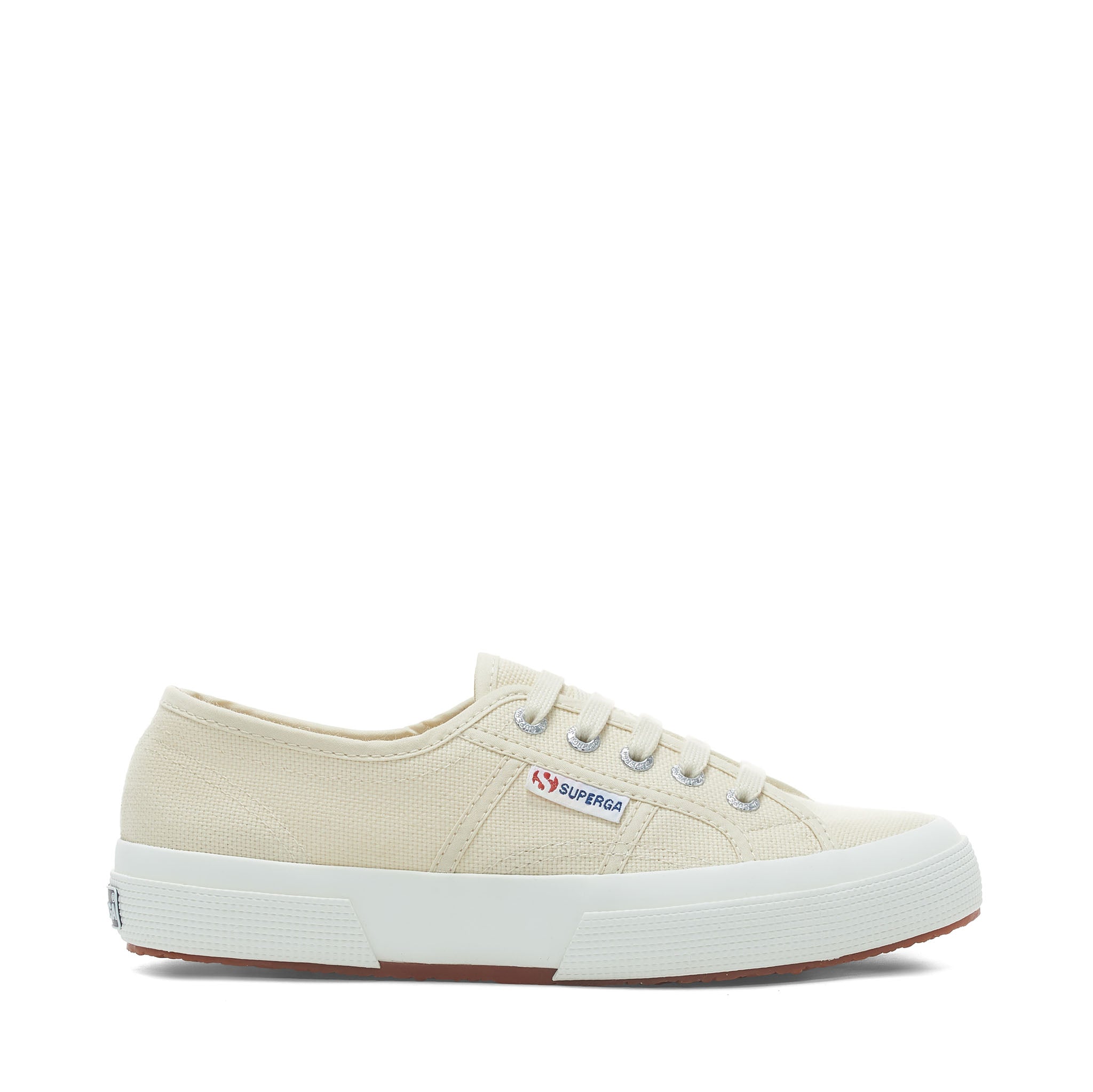 Superga 2750 Cotu Classic Sneakers - Beige. Side view.