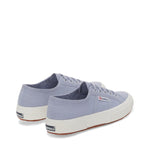 Superga 2750 Cotu Classic Sneakers - Blue Light Grey. Back view.