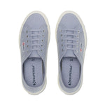 Superga 2750 Cotu Classic Sneakers - Blue Light Grey. Top view.