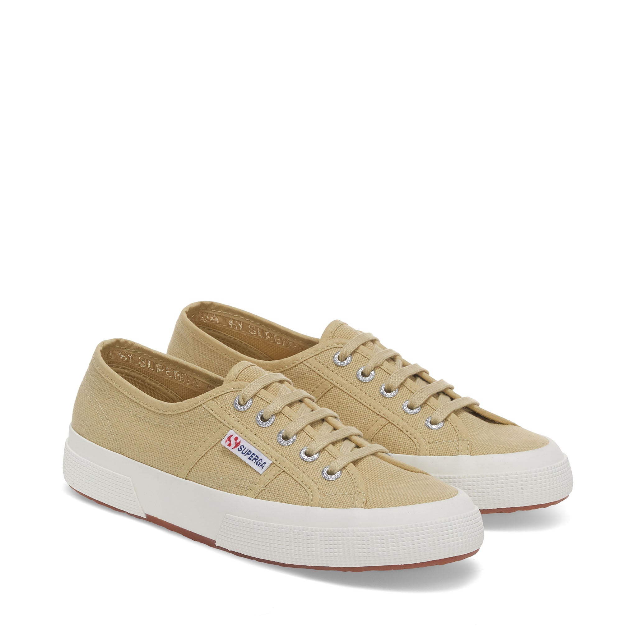 Superga 2750 Cotu Classic Sneakers - Green Olive. Front view.