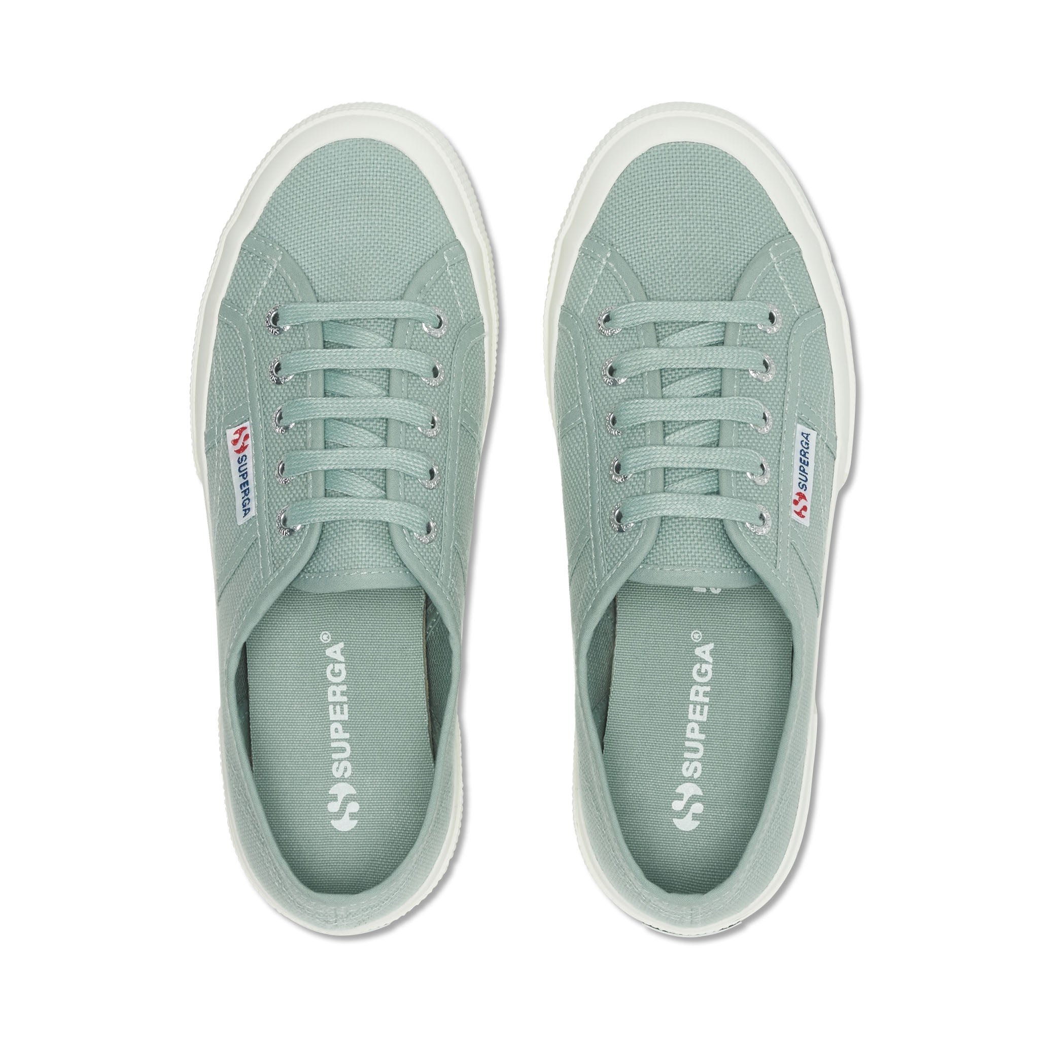 Superga 2750 Cotu Classic Sneakers - Grey Ardesia Avorio. Top view.