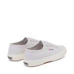 Superga 2750 Cotu Classic Sneakers - Light Grey Avorio. Back view.