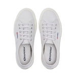 Superga 2750 Cotu Classic Sneakers - Light Grey Avorio. Top view.