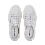 Superga 2750 Cotu Classic Sneakers - Light Grey Avorio. Top view.