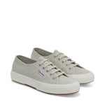 Superga 2750 Cotu Classic Sneakers - Grey Sand Avorio. Front view.