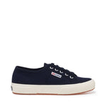 Superga 2750 Cotu Classic Sneakers - Navy Off White. Side view.