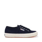 Superga 2750 Cotu Classic Sneakers - Navy Off White. Side view.