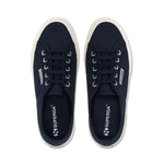 Superga 2750 Cotu Classic Sneakers - Navy Off White. Top view.