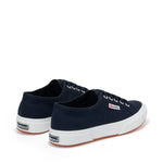 Superga 2750 Cotu Classic Sneakers - Navy White. Back view.