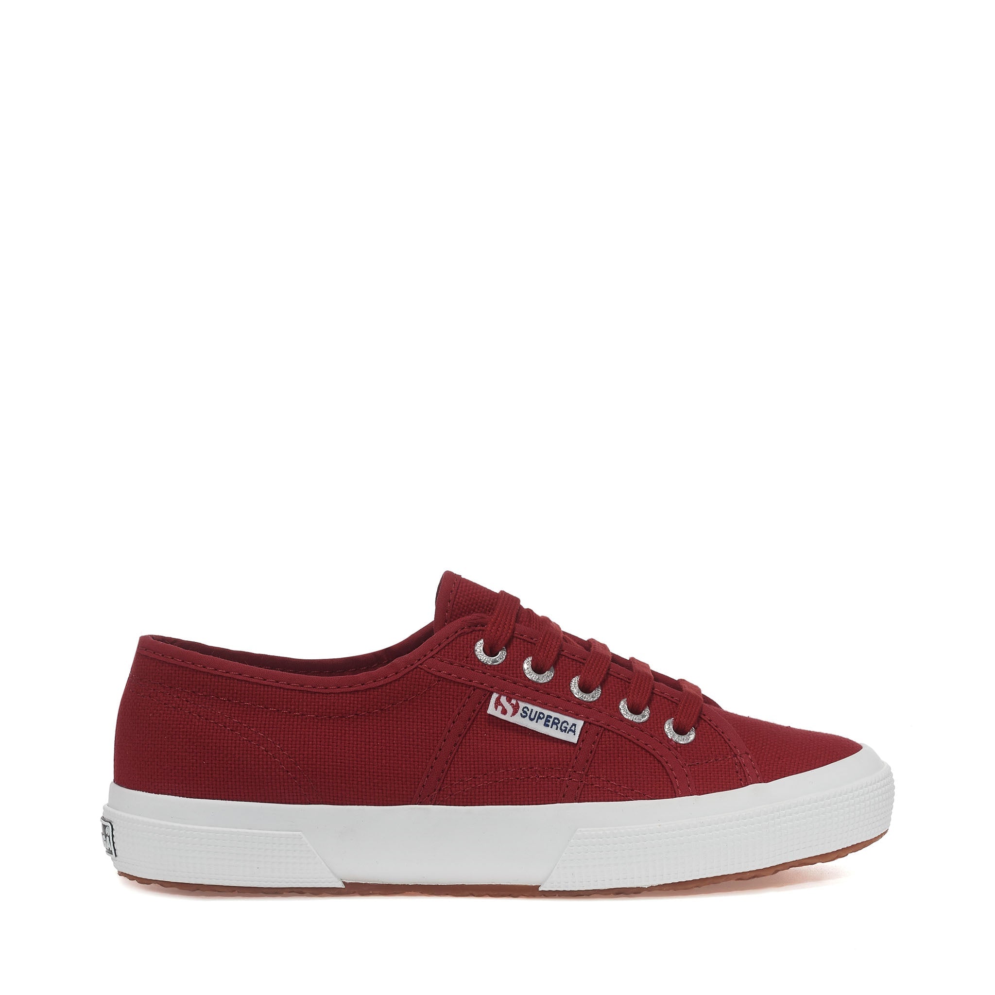 Superga 2750 Cotu Classic Sneakers - Red. Side view.