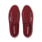 Superga 2750 Cotu Classic Sneakers - Red. Top view.