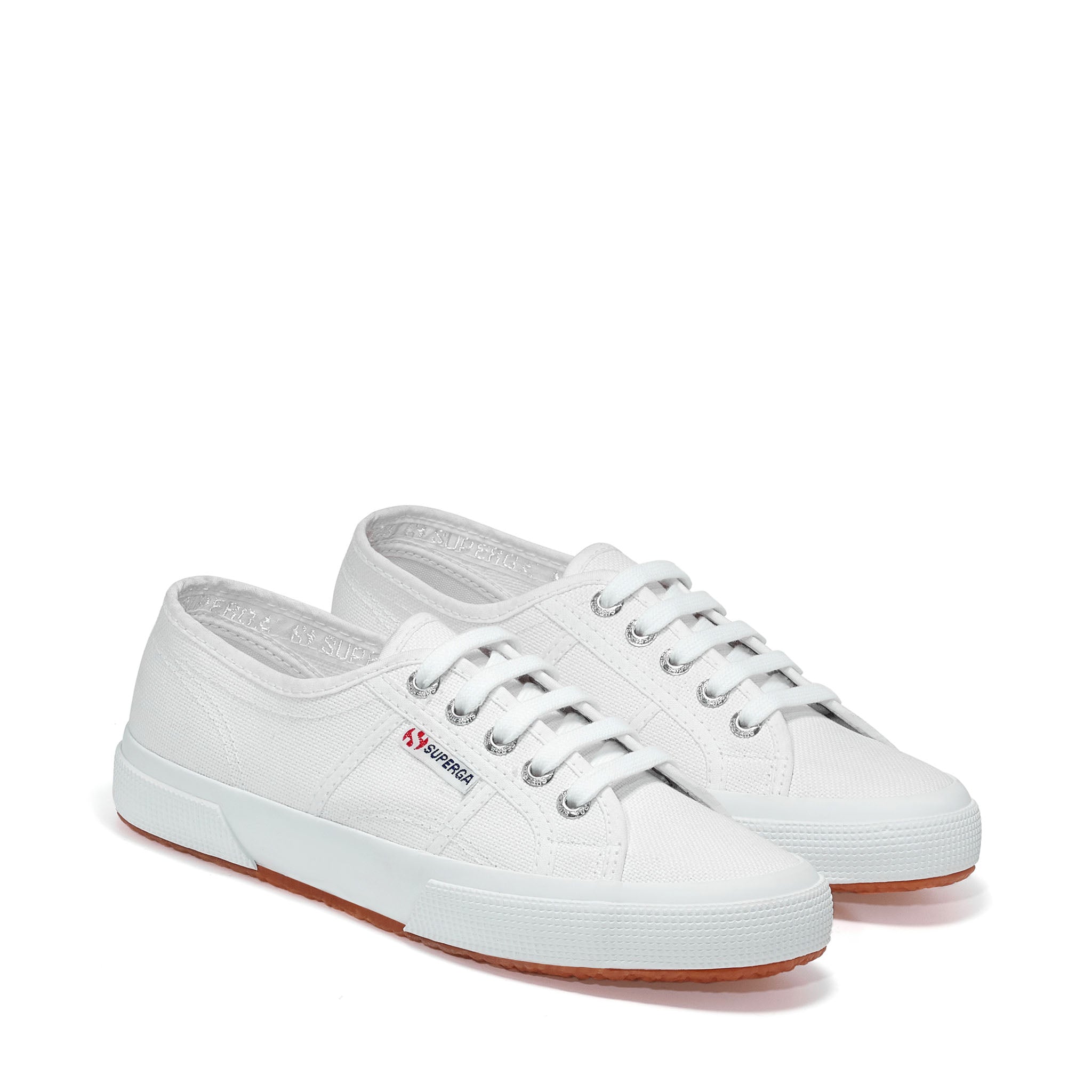 Superga 2750 Cotu Classic Sneakers - White. Front view.