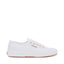 Superga 2750 Cotu Classic Sneakers - White Gold. Side view.