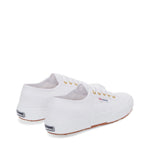 Superga 2750 Cotu Classic Sneakers - White Gold. Back view.