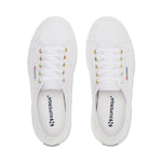 Superga 2750 Cotu Classic Sneakers - White Gold. Top view.