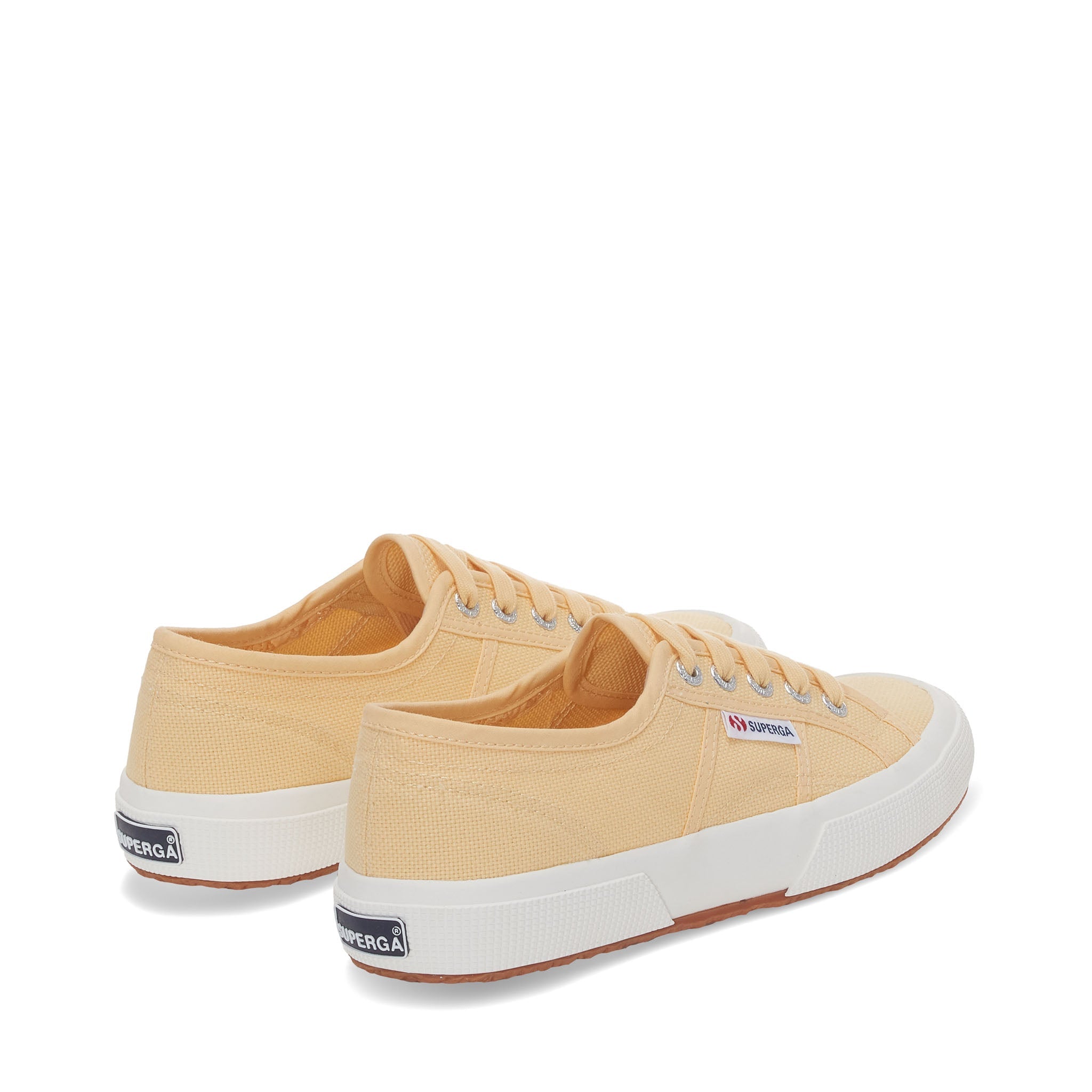 Superga 2750 Cotu Classic Sneakers - Light Yellow. Back view.