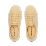 Superga 2750 Cotu Classic Sneakers - Light Yellow. Top view.