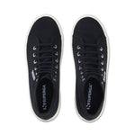 Superga 2341 Alpina High Top Sneakers - Black. Top view.