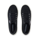 Superga 2341 Alpina High Top Sneakers - Black. Top view.