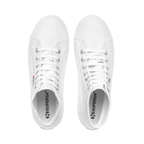 Superga 2341 Alpina High Top Sneakers - White. Top view.