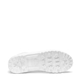 Superga 2341 Alpina High Top Sneakers - White. Bottom view.