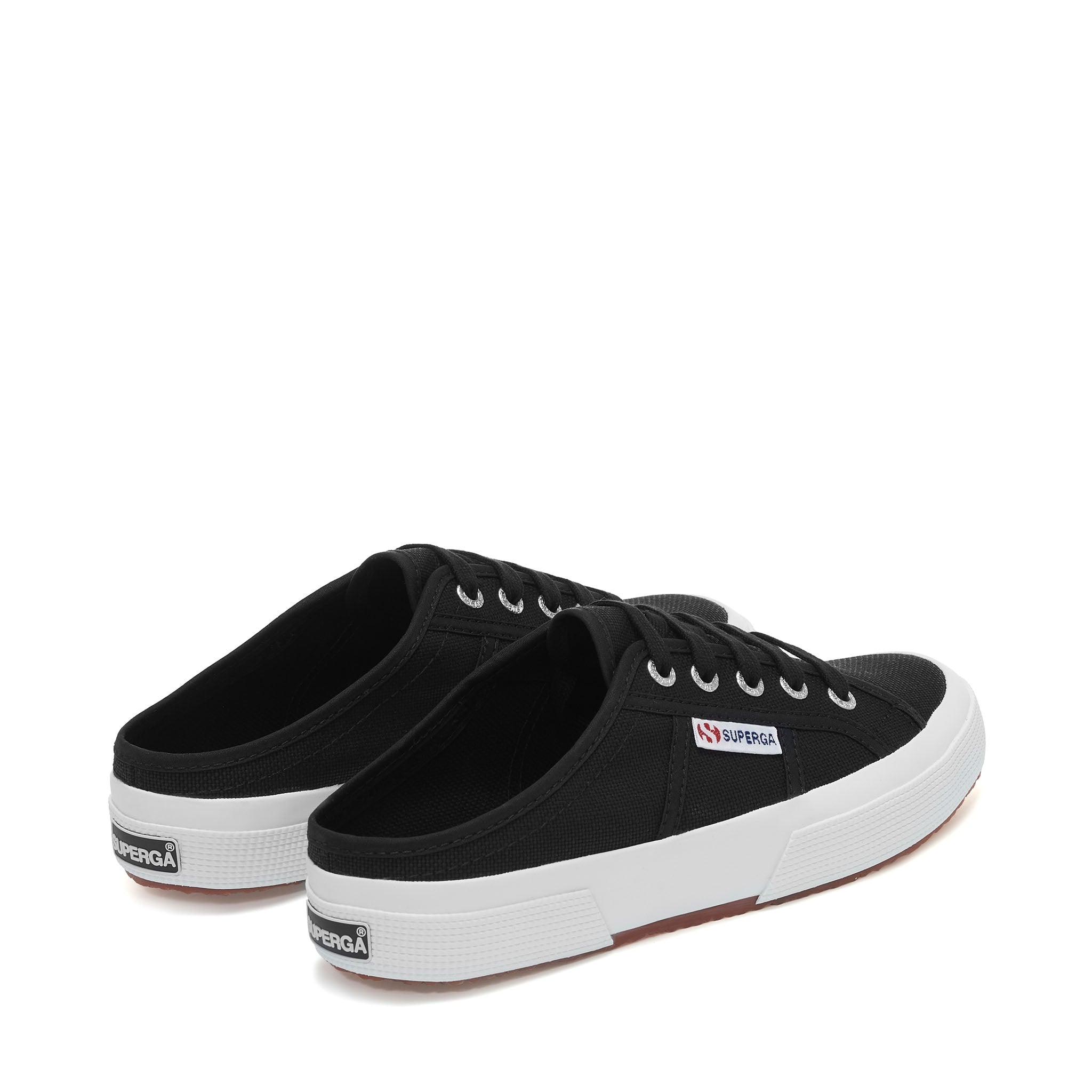 Superga 2402 Mule Sneakers - Black. Back view.