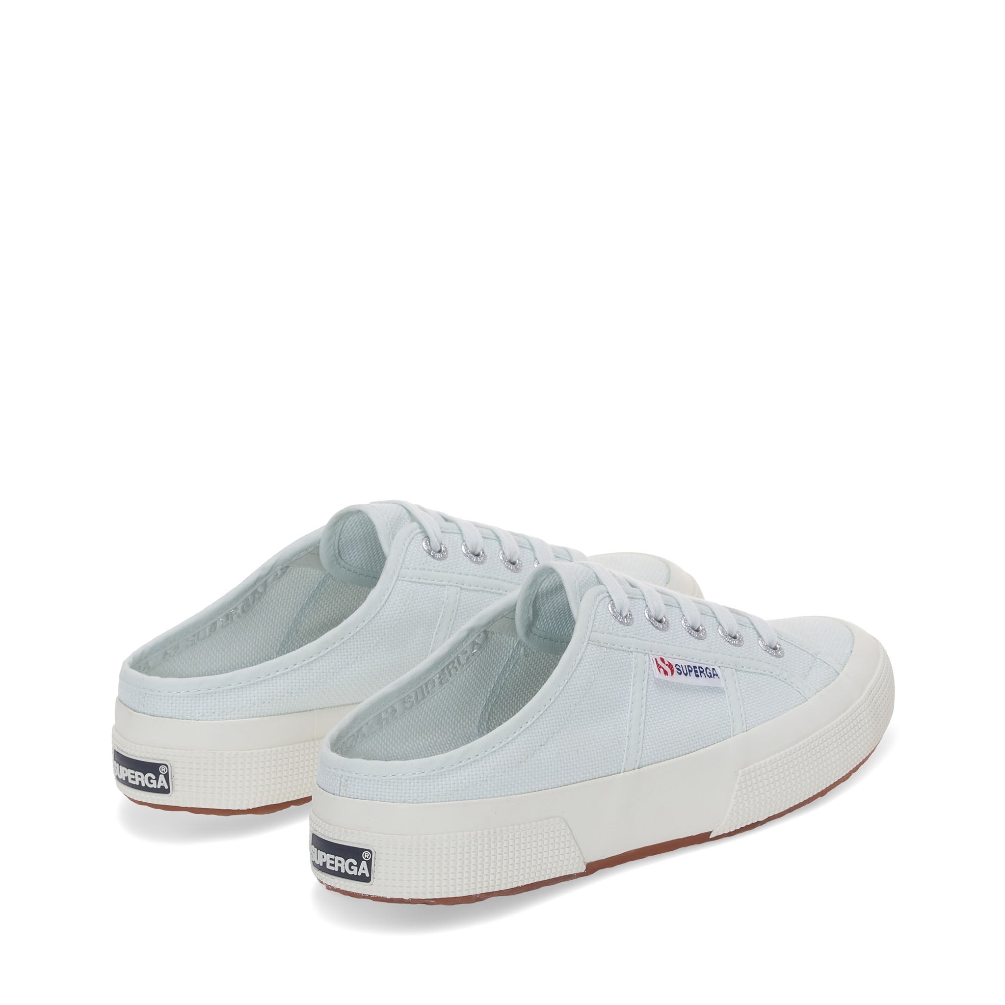 Superga 2402 Mule Sneakers - Light Blue. Back view.