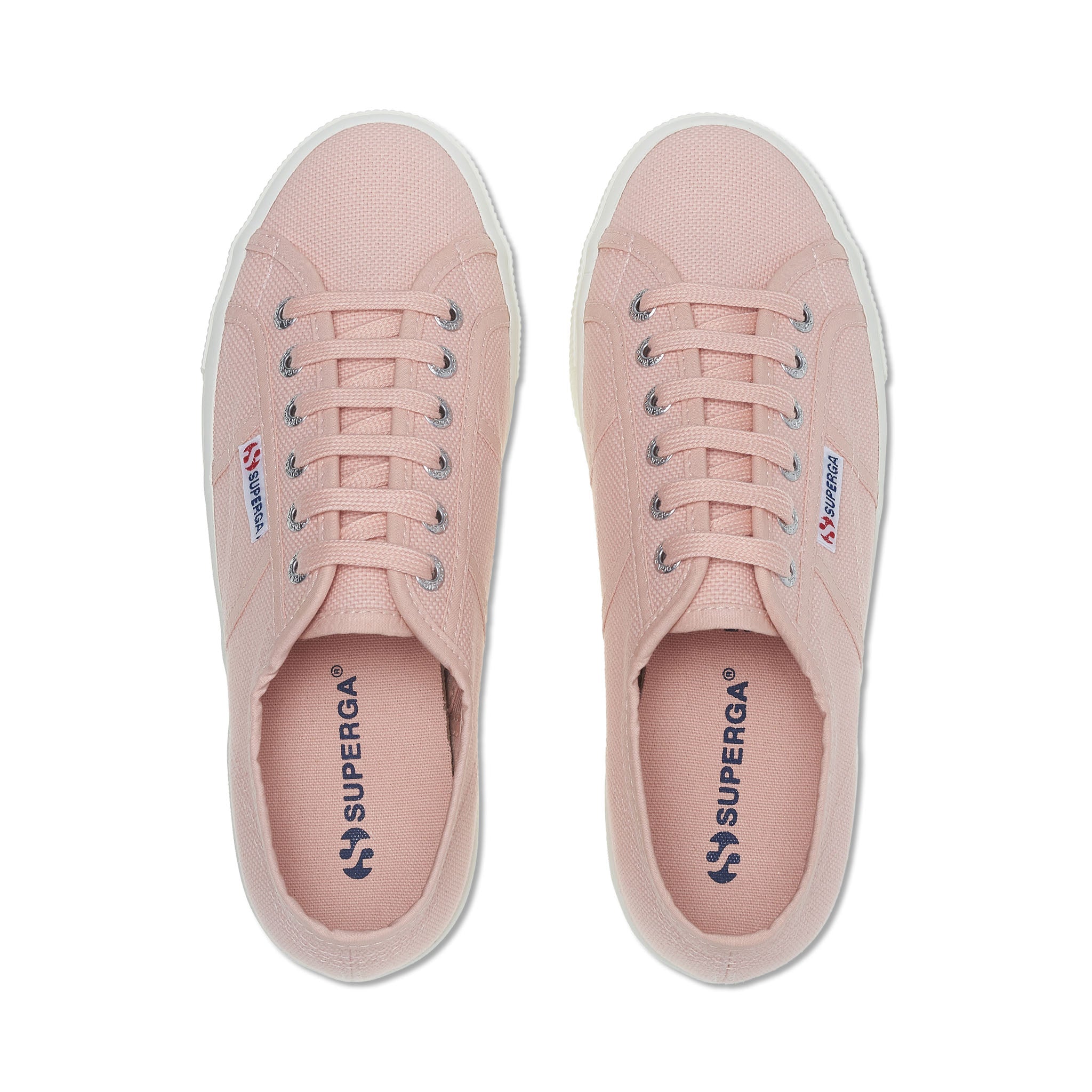 Superga 2790 Platform Sneakers - Blush. Top view.