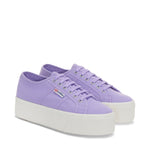 Superga 2790 Platform Sneakers - Violet. Front view.