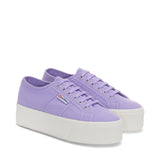 Superga 2790 Platform Sneakers - Violet. Front view.