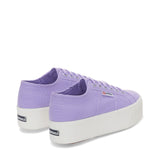 Superga 2790 Platform Sneakers - Violet. Back view.