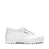 Superga 2555 Alpina Sneakers - White. Side view.