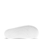 Superga 1908 Polysoft Slides - White Black. Bottom view.