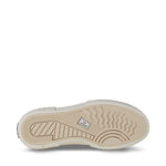 Superga 2631 Stripe Platform Sneakers - Beige. Bottom view.