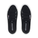 Superga 2750 Cot3Strapu Sneakers - Black. Top view.