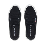 Superga 2750 Cot3Strapu Sneakers - Black. Top view.