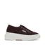 Superga 2287 Bubble Sneakers - Brown. Side view.