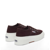 Superga 2287 Bubble Sneakers - Brown. Back view.