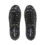 Superga 2790 Floral Print Sneakers - Grey. Top view.