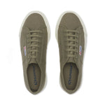 Superga 2790 Tank Sneakers - Green Safari. Top view.