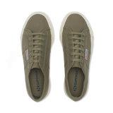 Superga 2790 Tank Sneakers - Green Safari. Top view.