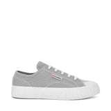 Superga 2630 Stripe Sneakers - Grey. Side view.
