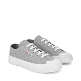 Superga 2630 Stripe Sneakers - Grey. Front view.